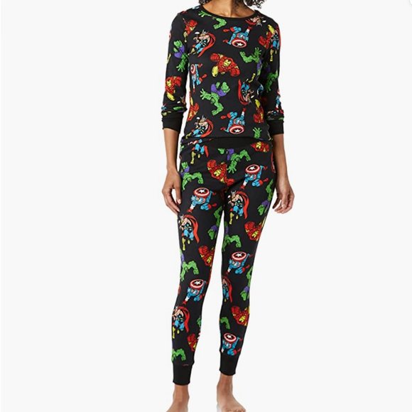 Amazon Essentials Marvel 2-Piece Women's Pajama/PJ Set - NWOT - Size L - Picture 1 of 4